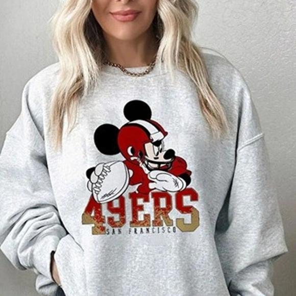 49Ers San Francisco Mickey Mouse Sweatshirt - Picture 1 of 4